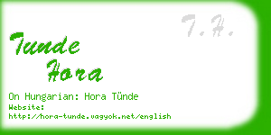 tunde hora business card