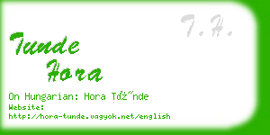 tunde hora business card